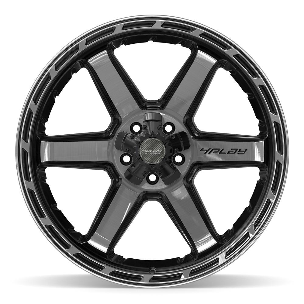 4PLAY 4P63 Wheels - Gloss Black Brushed with Tinted Clear