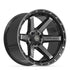 4PLAY 4P63 Wheels - Gloss Black Brushed with Tinted Clear