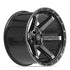 4PLAY 4P63 Wheels - Gloss Black Brushed with Tinted Clear