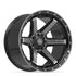 4PLAY 4P63 Wheels - Gloss Black Brushed with Tinted Clear