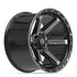 4PLAY 4P63 Wheels - Gloss Black Brushed with Tinted Clear