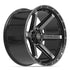4PLAY 4P63 Wheels - Gloss Black Brushed with Tinted Clear