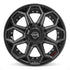 4PLAY 4P80R Wheels - Gloss Black Brushed with Tinted Clear