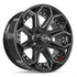 4PLAY 4P80R Wheels - Gloss Black Brushed with Tinted Clear
