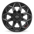 4PLAY 4P80R Wheels - Gloss Black Brushed with Tinted Clear