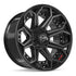 4PLAY 4P80R Wheels - Gloss Black Brushed with Tinted Clear
