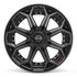 4PLAY 4P80R Wheels - Gloss Black Brushed with Tinted Clear