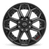 4PLAY 4P80R Wheels - Gloss Black Brushed with Tinted Clear