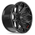 4PLAY 4P80R Wheels - Gloss Black Brushed with Tinted Clear