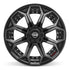 4PLAY 4P80R Wheels - Gloss Black Brushed with Tinted Clear