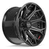 4PLAY 4P80R Wheels - Gloss Black Brushed with Tinted Clear