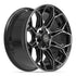 4PLAY 4P83 Wheels - Gloss Black Brushed with Tinted Clear