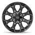 4PLAY 4P83 Wheels - Gloss Black Brushed with Tinted Clear