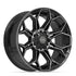 4PLAY 4P83 Wheels - Gloss Black Brushed with Tinted Clear