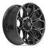 4PLAY 4P83 Wheels - Gloss Black Brushed with Tinted Clear