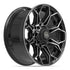 4PLAY 4P83 Wheels - Gloss Black Brushed with Tinted Clear