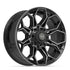 4PLAY 4P83 Wheels - Gloss Black Brushed with Tinted Clear