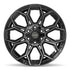 4PLAY 4P83 Wheels - Gloss Black Brushed with Tinted Clear