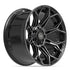 4PLAY 4P83 Wheels - Gloss Black Brushed with Tinted Clear