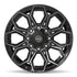 4PLAY 4P83 Wheels - Gloss Black Brushed with Tinted Clear
