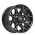 4PLAY 4P83 Wheels - Gloss Black Brushed with Tinted Clear