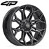 4PLAY 4P83 Wheels - Gloss Black Brushed with Tinted Clear