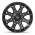 4PLAY 4P83 Wheels - Gloss Black Brushed with Tinted Clear