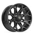 4PLAY 4P83 Wheels - Gloss Black Brushed with Tinted Clear