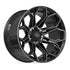 4PLAY 4P83 Wheels - Gloss Black Brushed with Tinted Clear