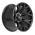 4PLAY 4P83 Wheels - Gloss Black Brushed with Tinted Clear