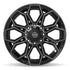 4PLAY 4P83 Wheels - Gloss Black Brushed with Tinted Clear