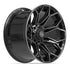4PLAY 4P83 Wheels - Gloss Black Brushed with Tinted Clear