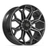 4PLAY 4P83 Wheels - Gloss Black Brushed with Tinted Clear
