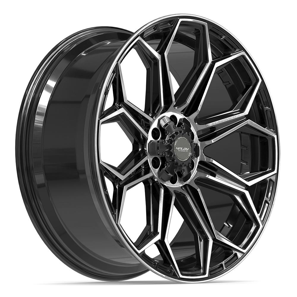 4PLAY 4P83 Wheels - Gloss Black Brushed with Tinted Clear