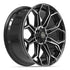 4PLAY 4P83 Wheels - Gloss Black Brushed with Tinted Clear