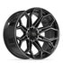 4PLAY 4P83 Wheels - Gloss Black Brushed with Tinted Clear
