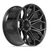 4PLAY 4P83 Wheels - Gloss Black Brushed with Tinted Clear