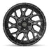 4PLAY 4PL28 Wheels - Gloss Black Brushed with Tinted Clear