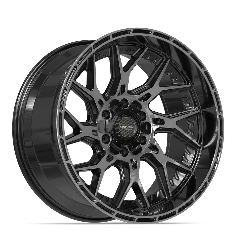 4PLAY 4PL28 Wheels - Gloss Black Brushed with Tinted Clear