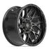 4PLAY 4PL28 Wheels - Gloss Black Brushed with Tinted Clear