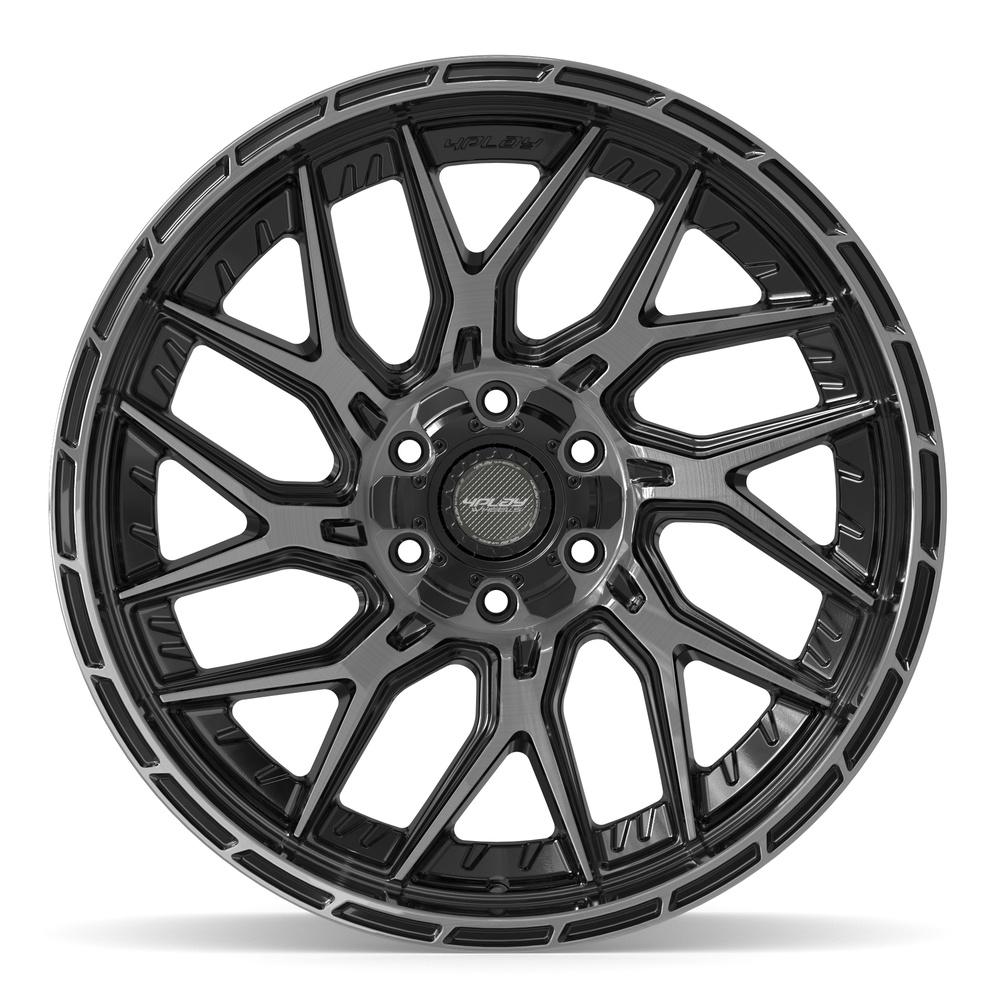 4PLAY 4PL28 Wheels - Gloss Black Brushed with Tinted Clear