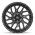 4PLAY 4PL28 Wheels - Gloss Black Brushed with Tinted Clear