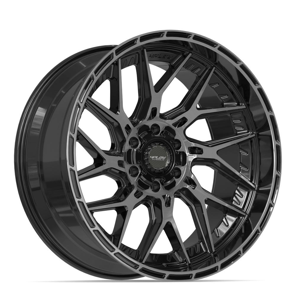 4PLAY 4PL28 Wheels - Gloss Black Brushed with Tinted Clear