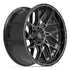 4PLAY 4PL28 Wheels - Gloss Black Brushed with Tinted Clear