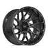 4PLAY 4PL28 Wheels - Gloss Black Brushed with Tinted Clear