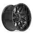 4PLAY 4PL28 Wheels - Gloss Black Brushed with Tinted Clear
