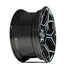 4PLAY 4PS26 Wheels - Gloss Black Brushed with Tinted Clear