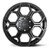 4PLAY 4PS26 Wheels - Gloss Black Brushed with Tinted Clear