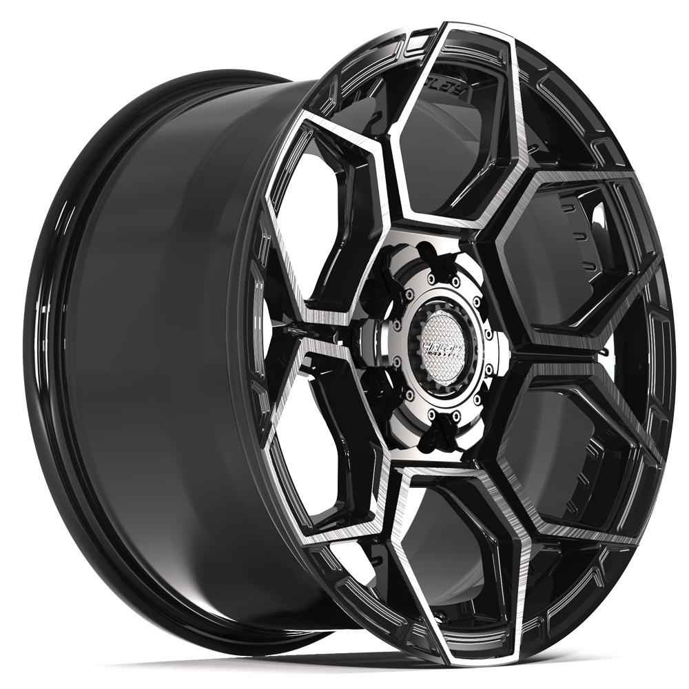 4PLAY 4PS26 Wheels - Gloss Black Brushed with Tinted Clear