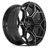 4PLAY 4PS26 Wheels - Gloss Black Brushed with Tinted Clear
